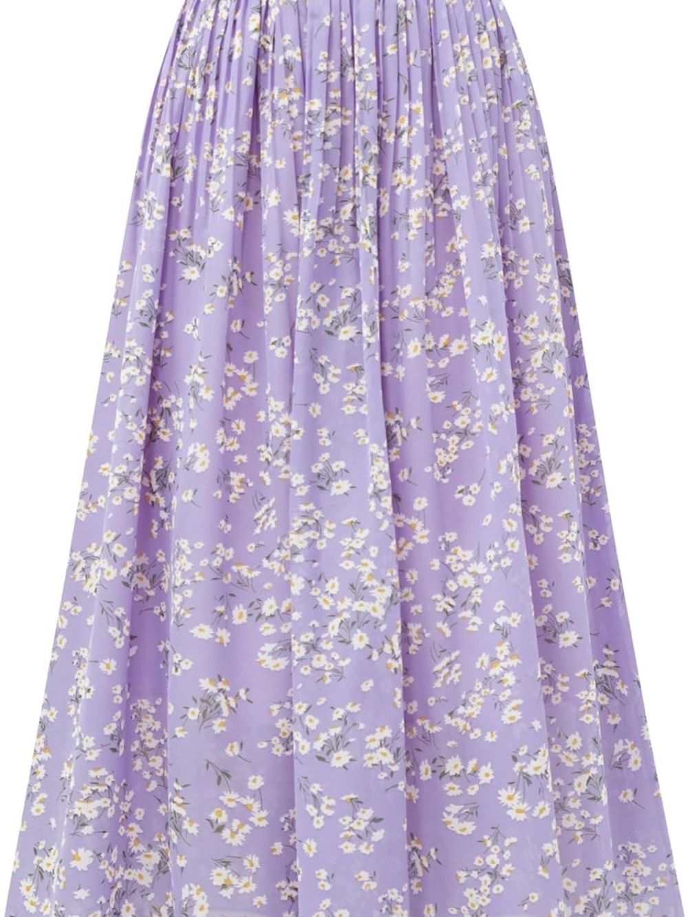 NWOT - Floral Lavender Maxi Skirt